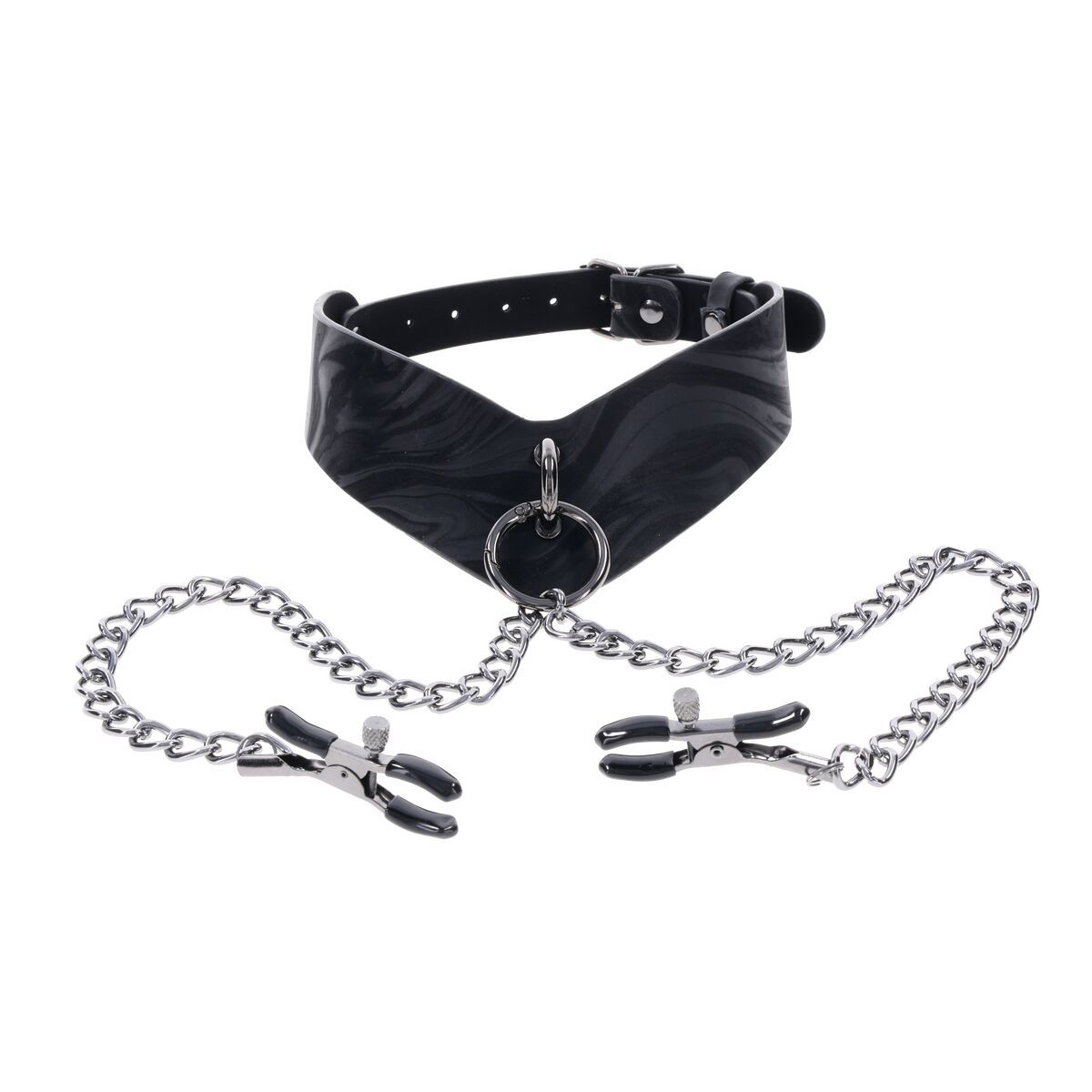 Cadena Con Pinzas Para Pezones Sportsheets Velvet Noir