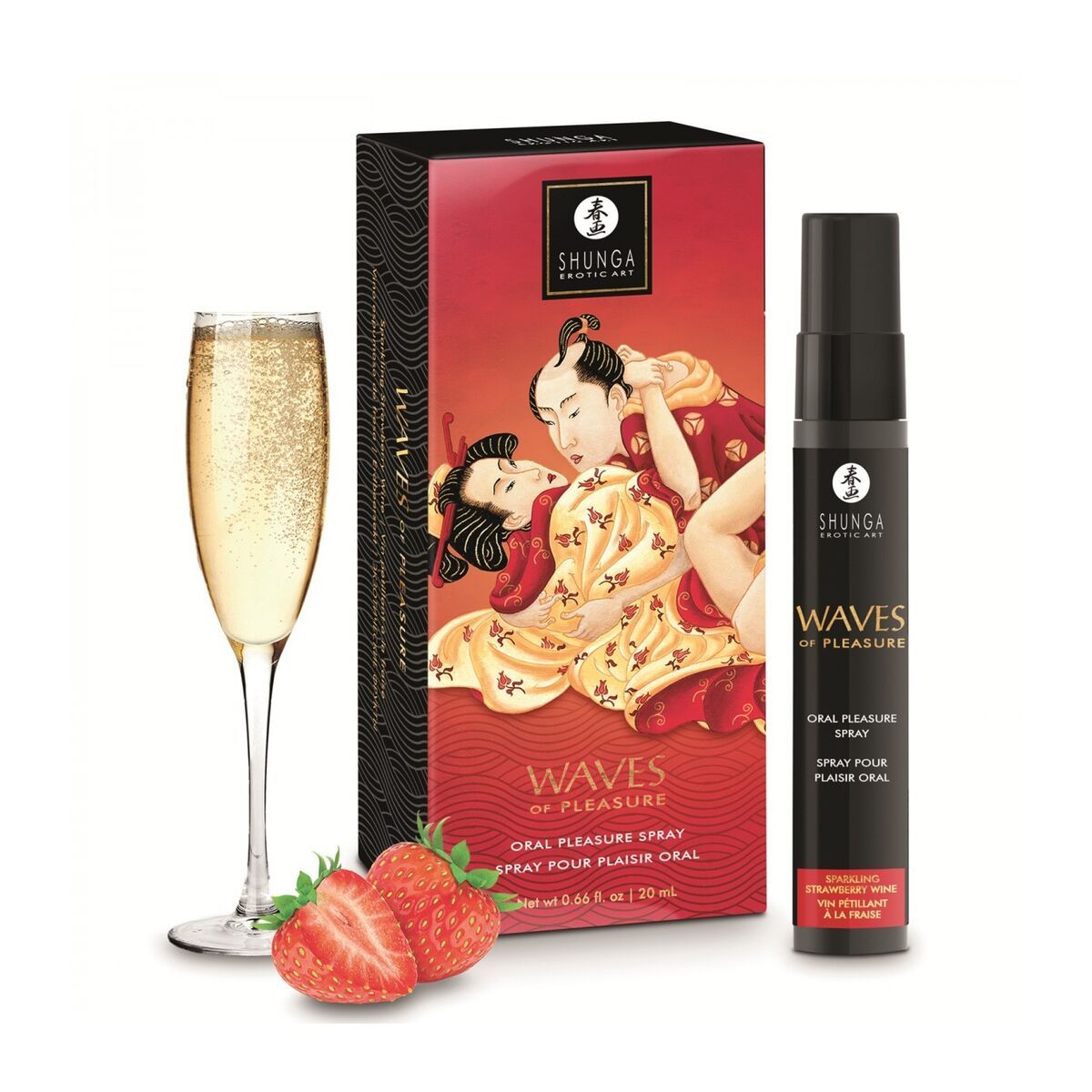 Lubricante Shunga Champán de Fresa 20 ml