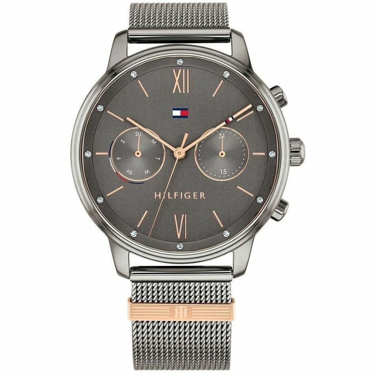 Reloj Unisex Tommy Hilfiger Gris oscuro (Ø 37 mm)