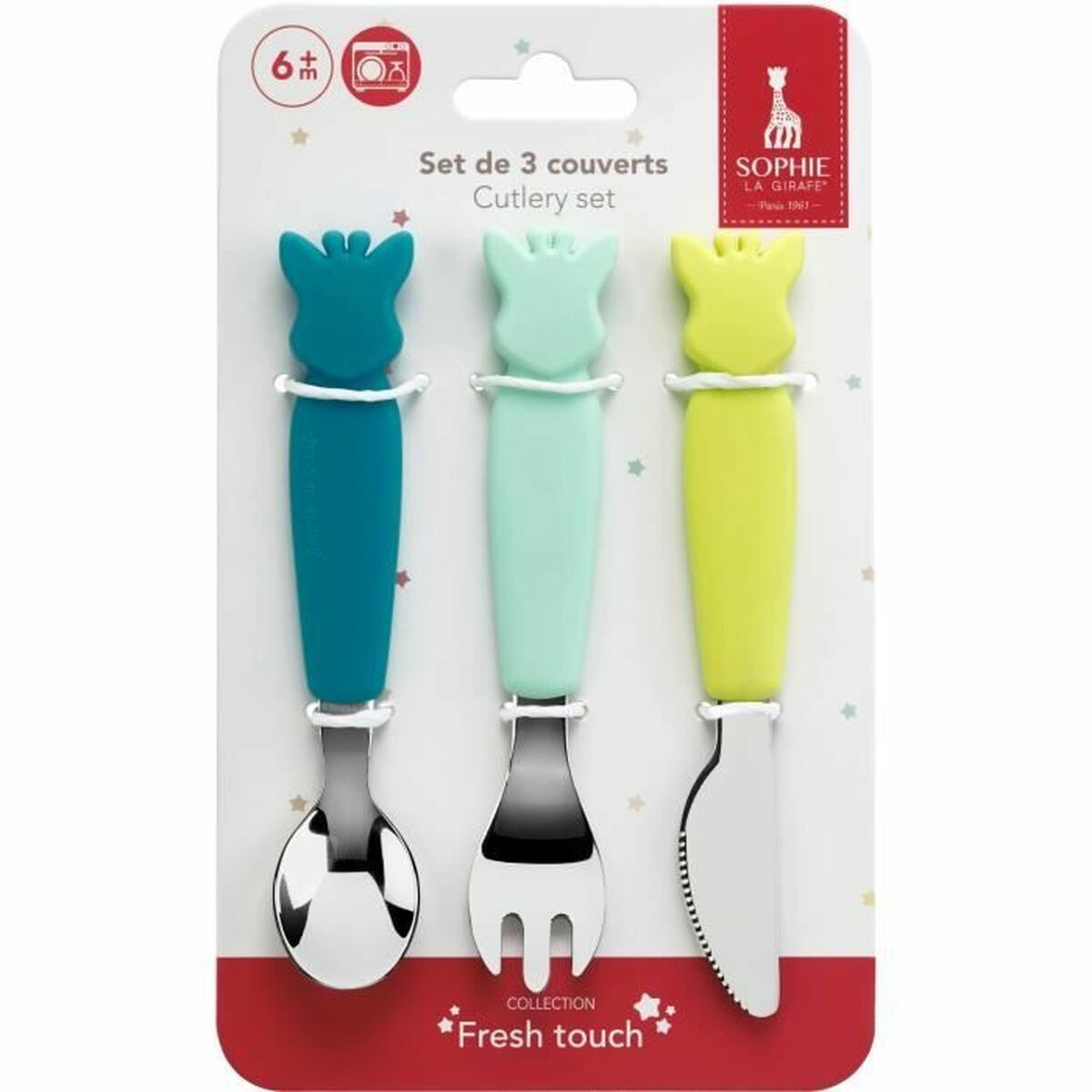 Cubiertos Sophie la Girafe Silicona