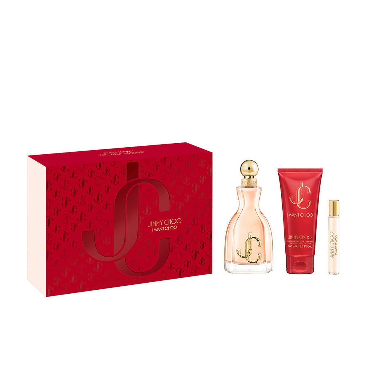 Set de Perfume Mujer Jimmy Choo I WANT CHOO 3 Piezas