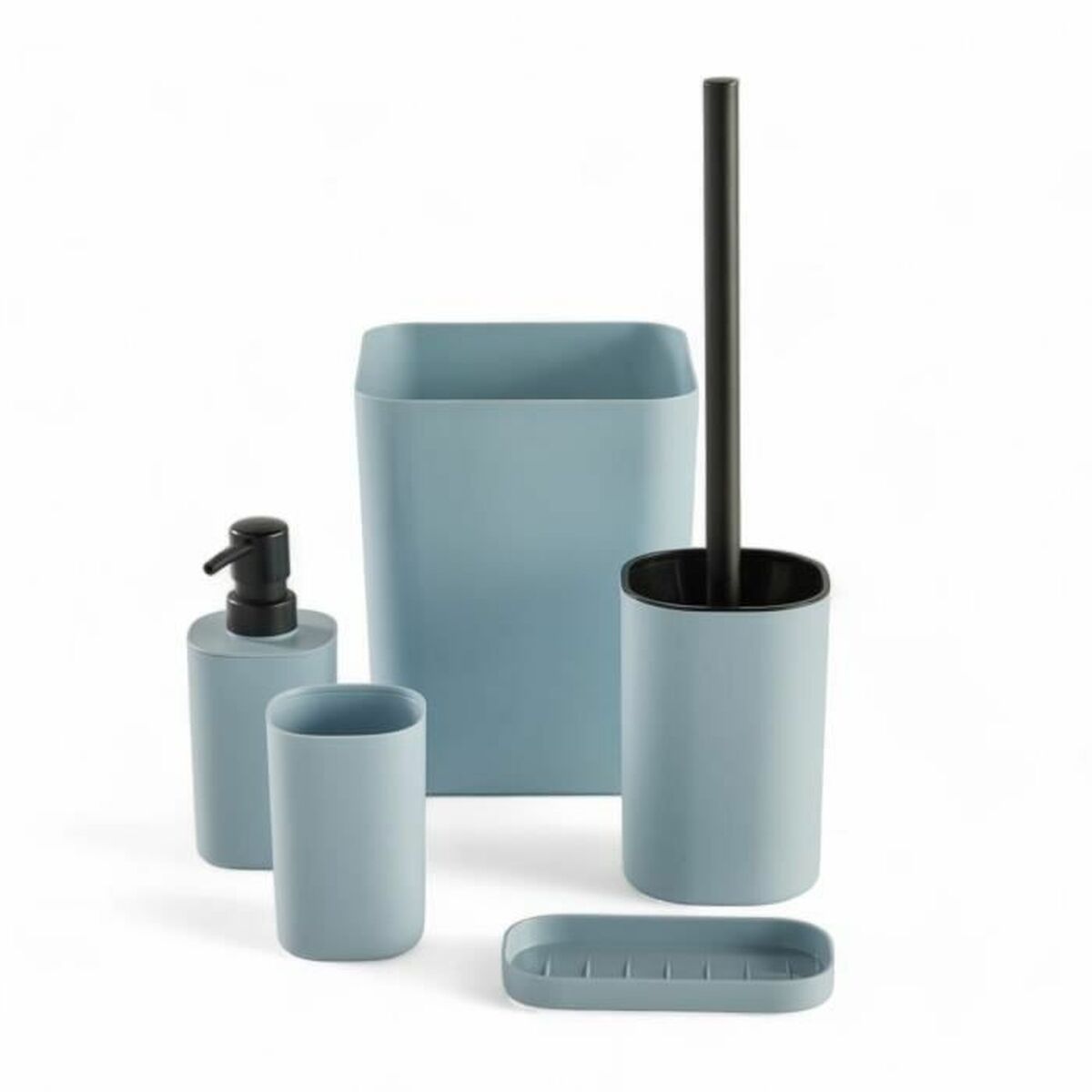 Set de Baño TODAY HOY Azul Plástico Moderno (5 Unidades)