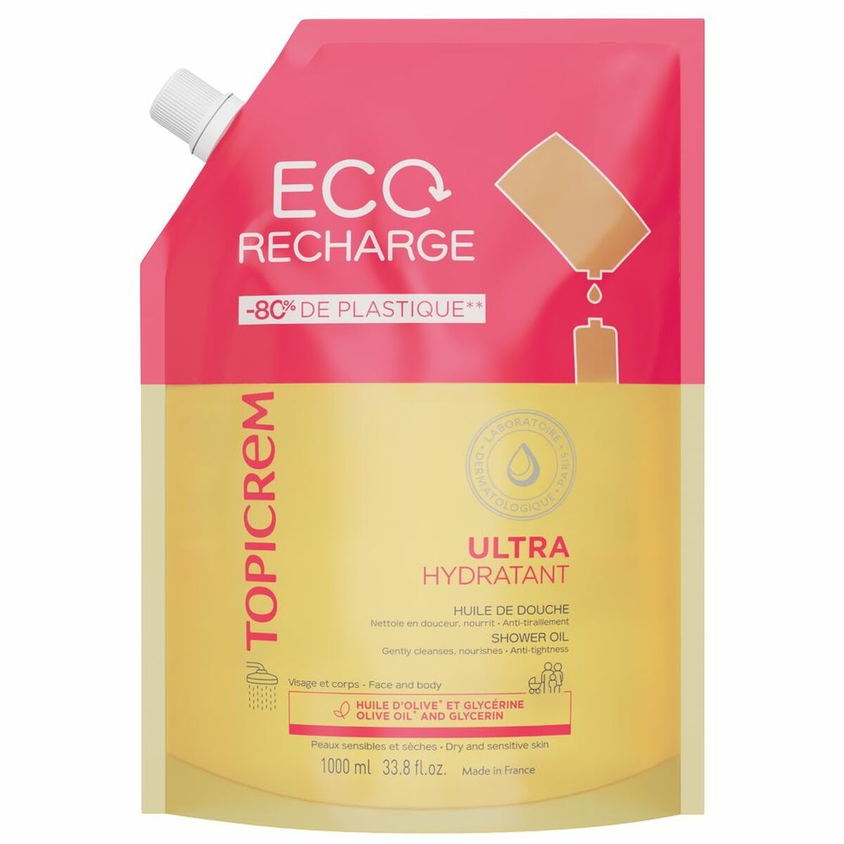 Aceite de Ducha Topicrem UH 1 L