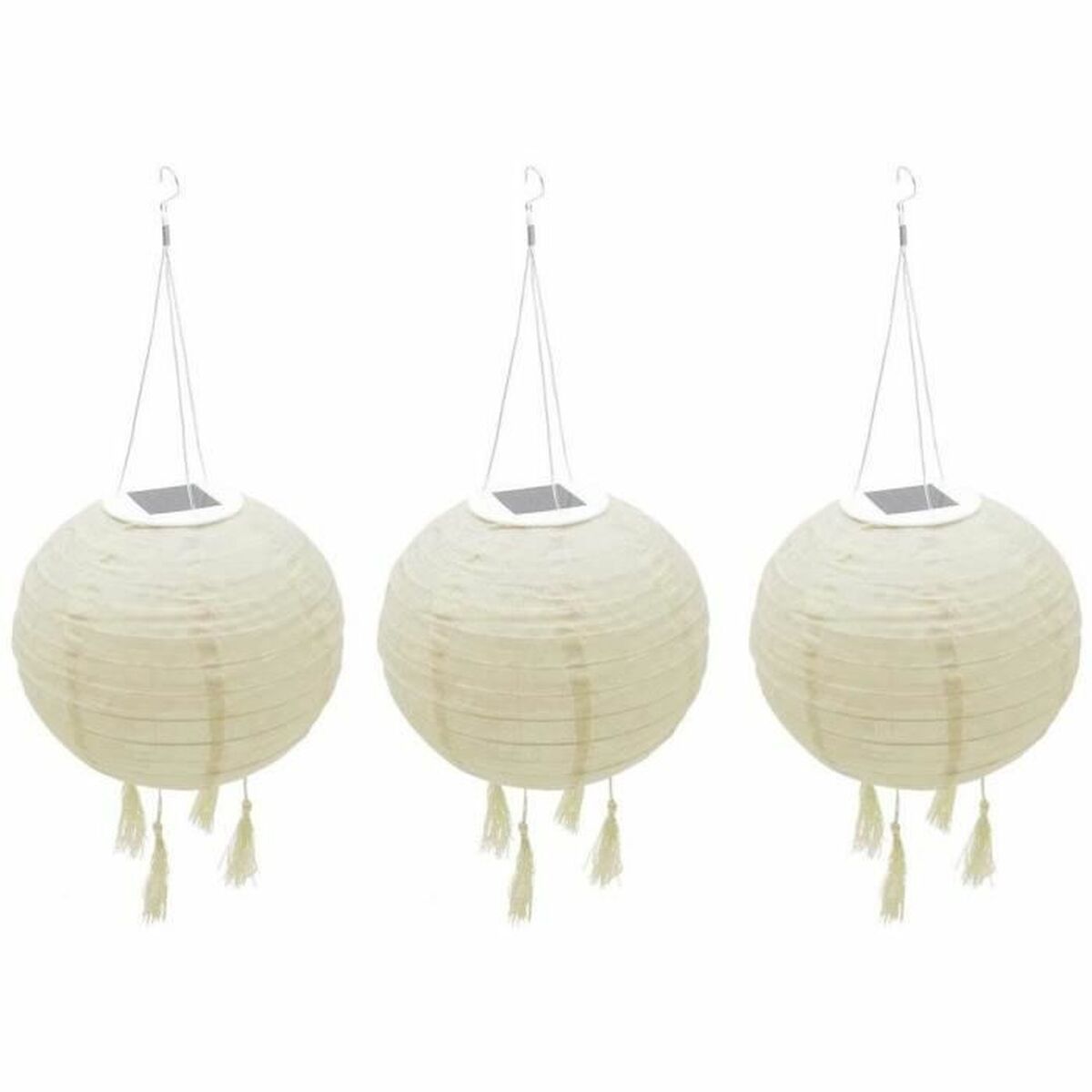 Set de faroles Lumisky HIMALAYA Beige Ø 30 cm 3 Piezas