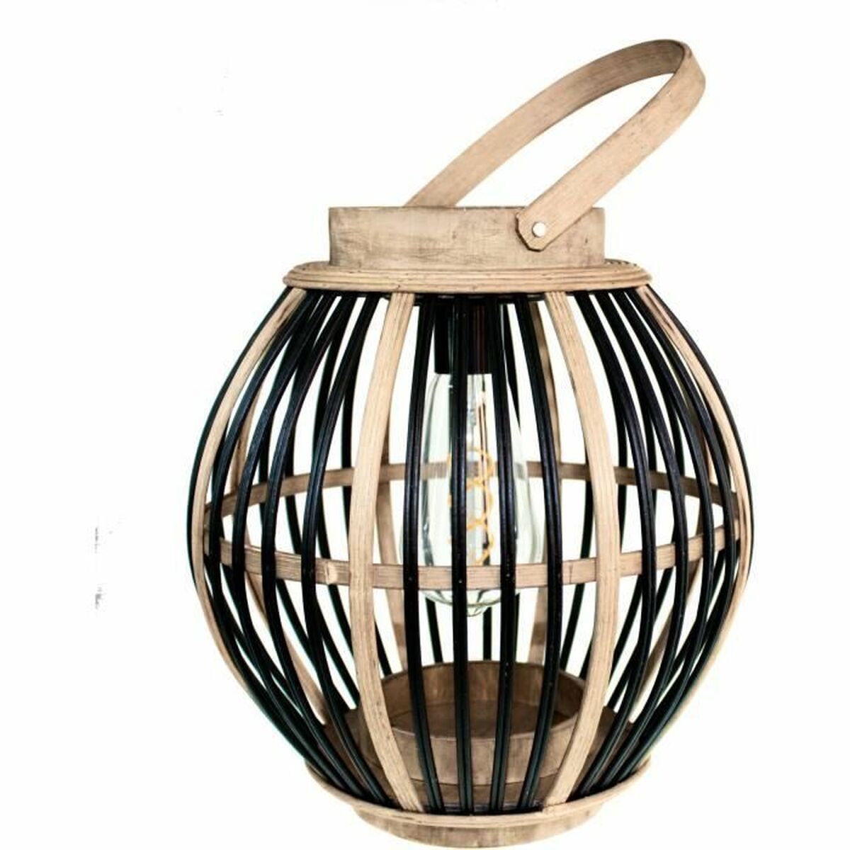 Lámpara solar Olivie Negro