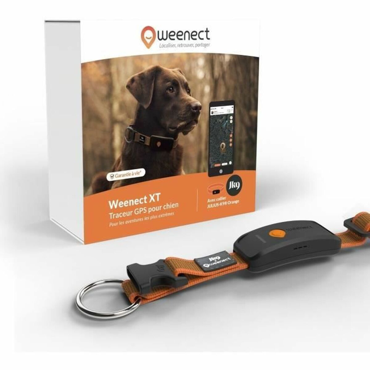 Localizador Antipérdida Weenect Orange