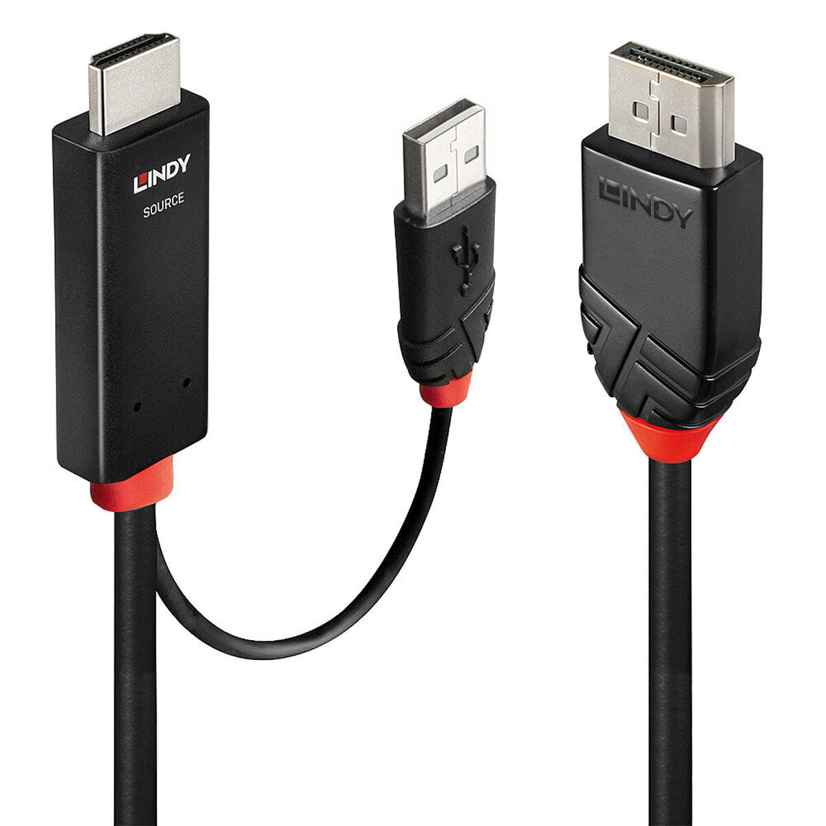 Cable DisplayPort a HDMI LINDY 1 m Negro