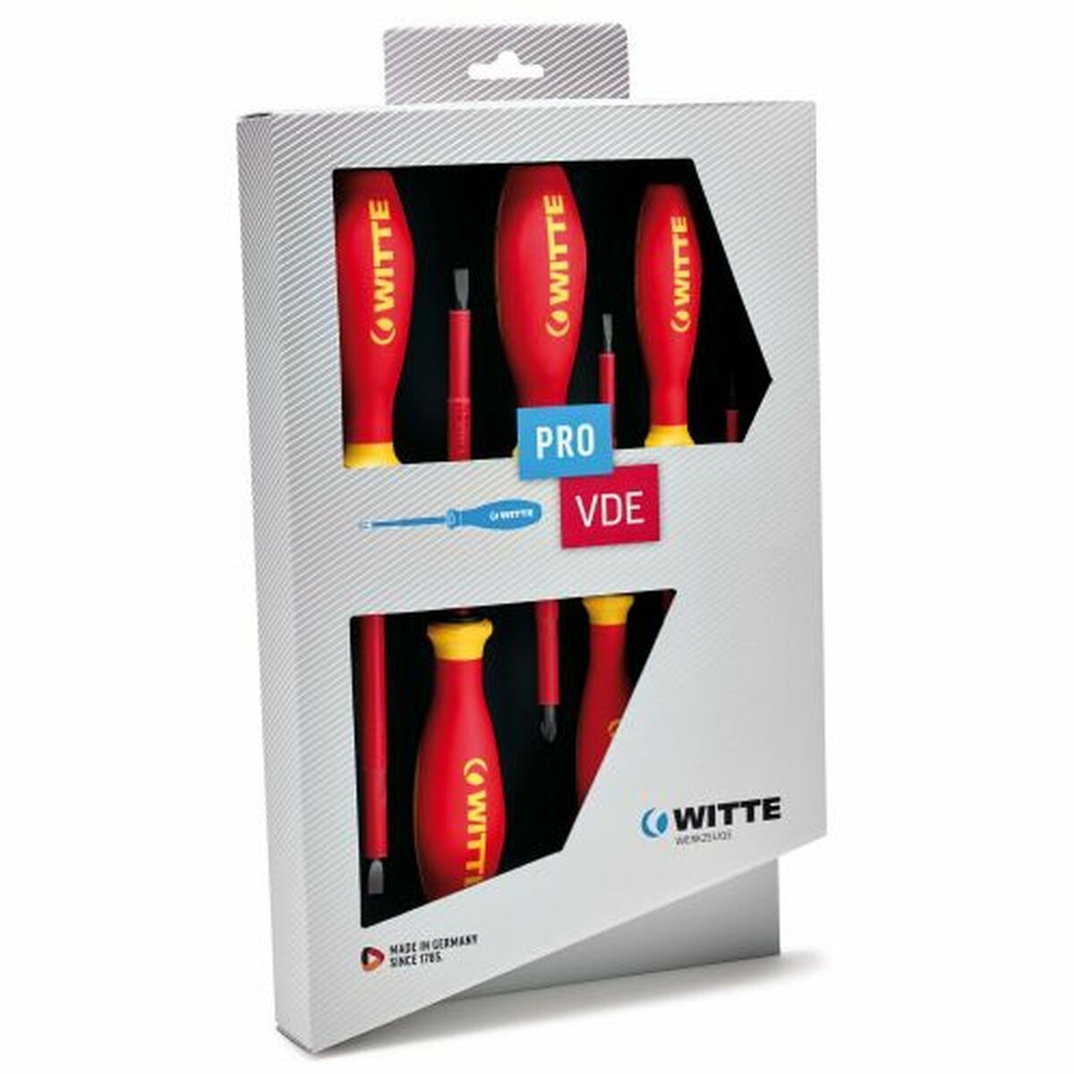 Set de Destornilladores WITTE Phillips Plana 6 Piezas (6 Unidades)