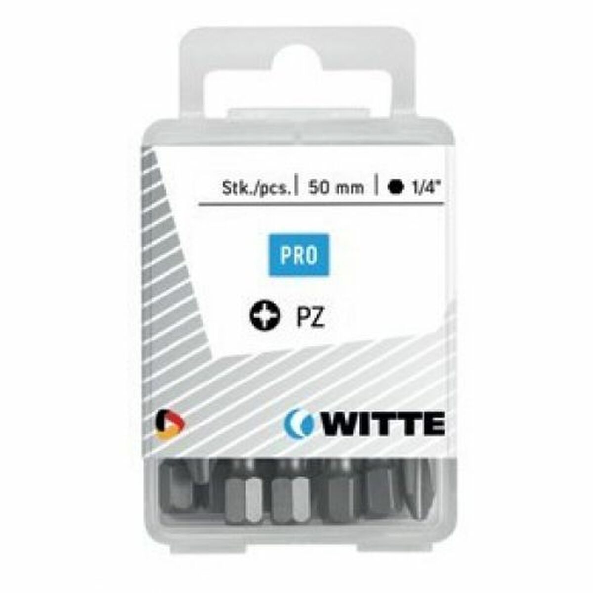 Juego de puntas WITTE Pozidriv PZ1 10 Unidades 10 Piezas