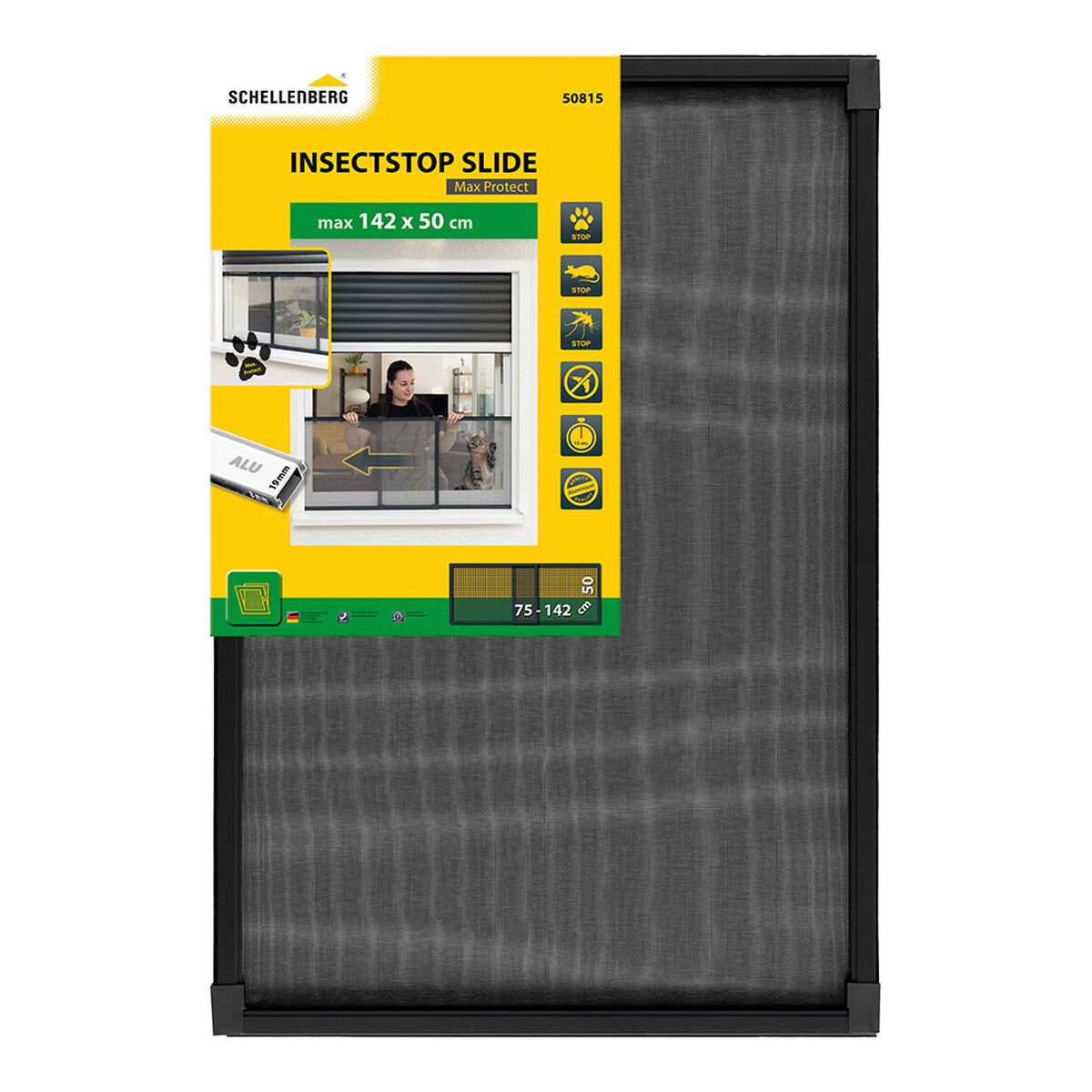 Mosquitera Schellenberg Antracita 50 x 75-142 cm