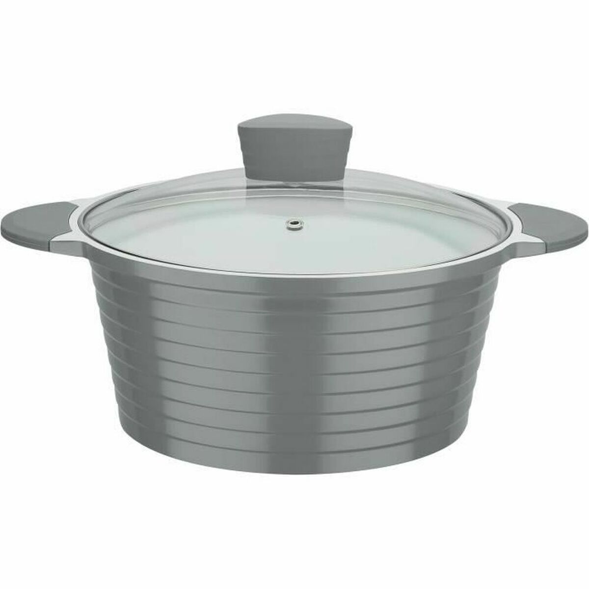 Olla GSW Blanco Gris Cerámica Aluminio fundido 2 Piezas