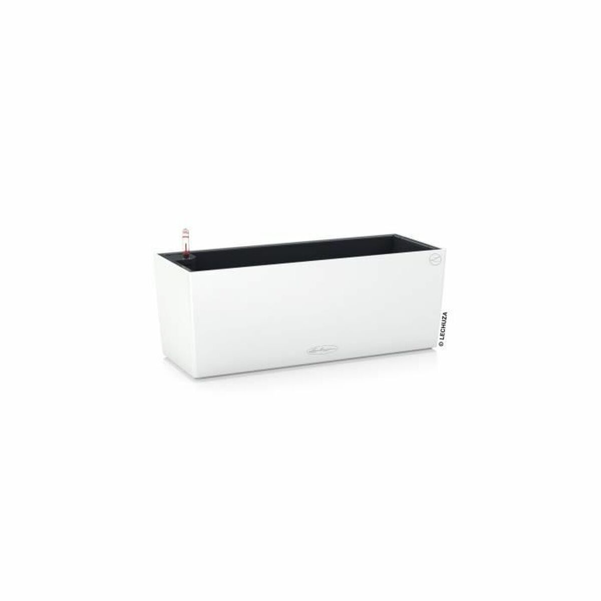 Maceta Lechuza Blanco Negro Polipropileno