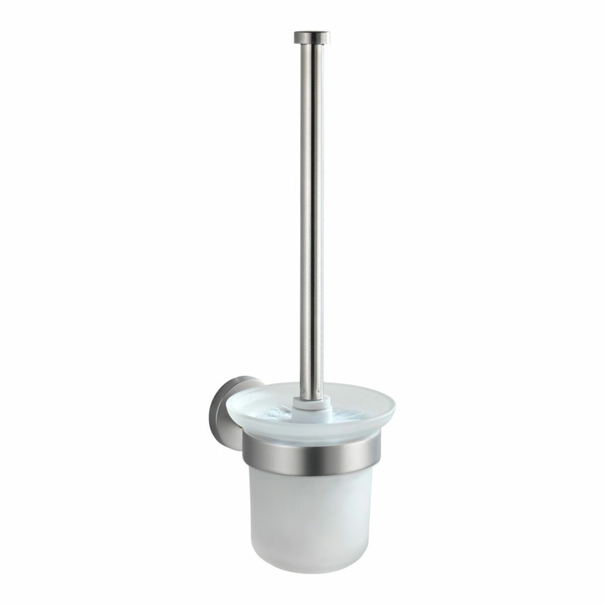 Portaescobillas Wenko 10 X 35 X 14 CM Blanco Acero Inoxidable Moderno Cromado