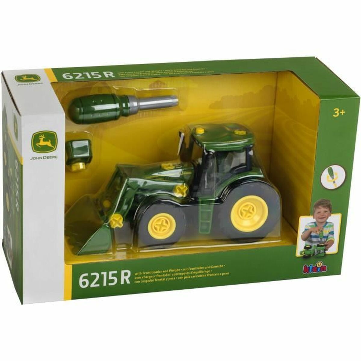 Juego de Construcción Klein Blockables 1:24 Tractor Verde