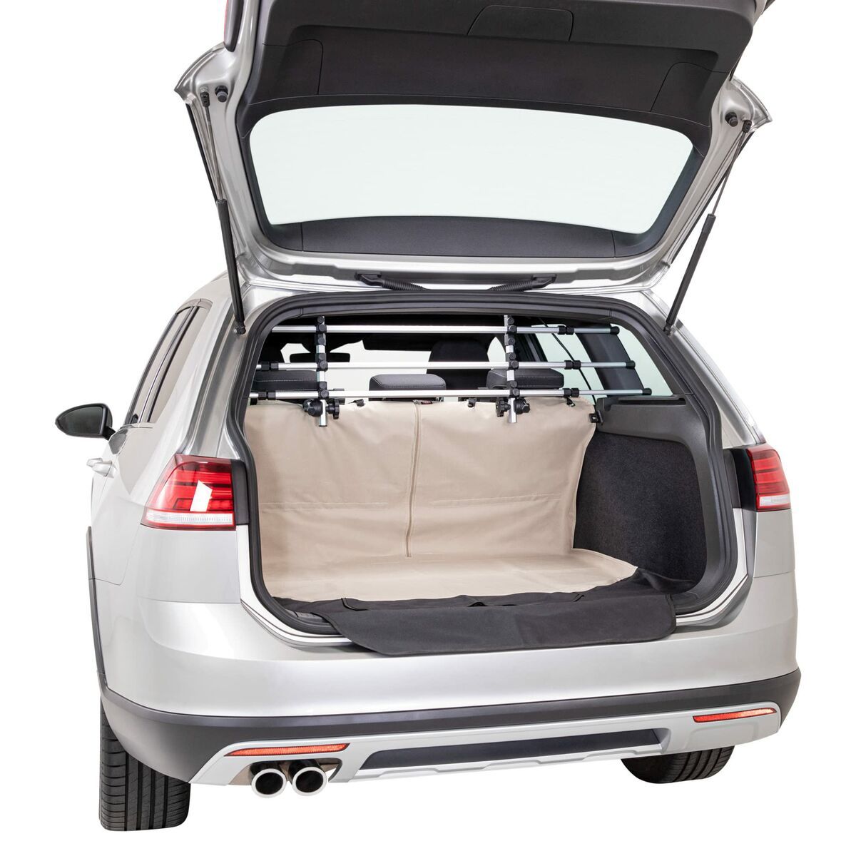 Funda Protectora de Coche para Mascotas Trixie Negro Beige 180 x 130 cm