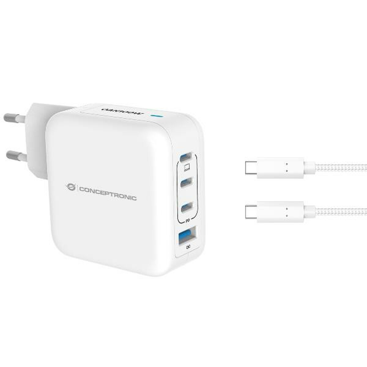 Cargador de Pared Conceptronic 120550803101 Blanco 100 W