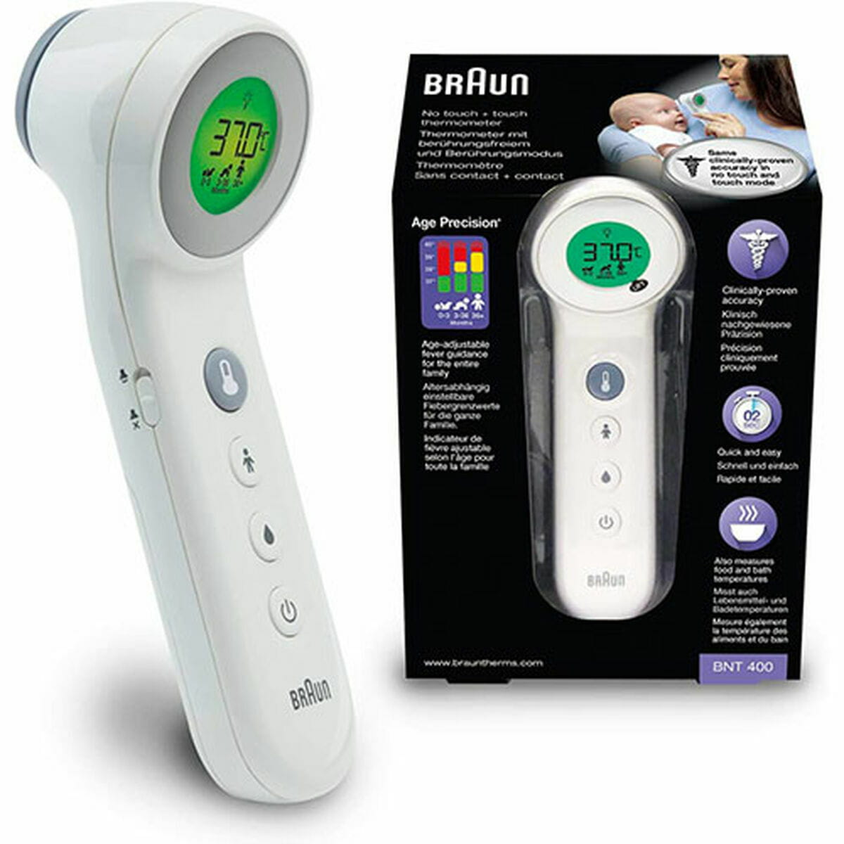 Termómetro Infrarrojo Braun BNT400