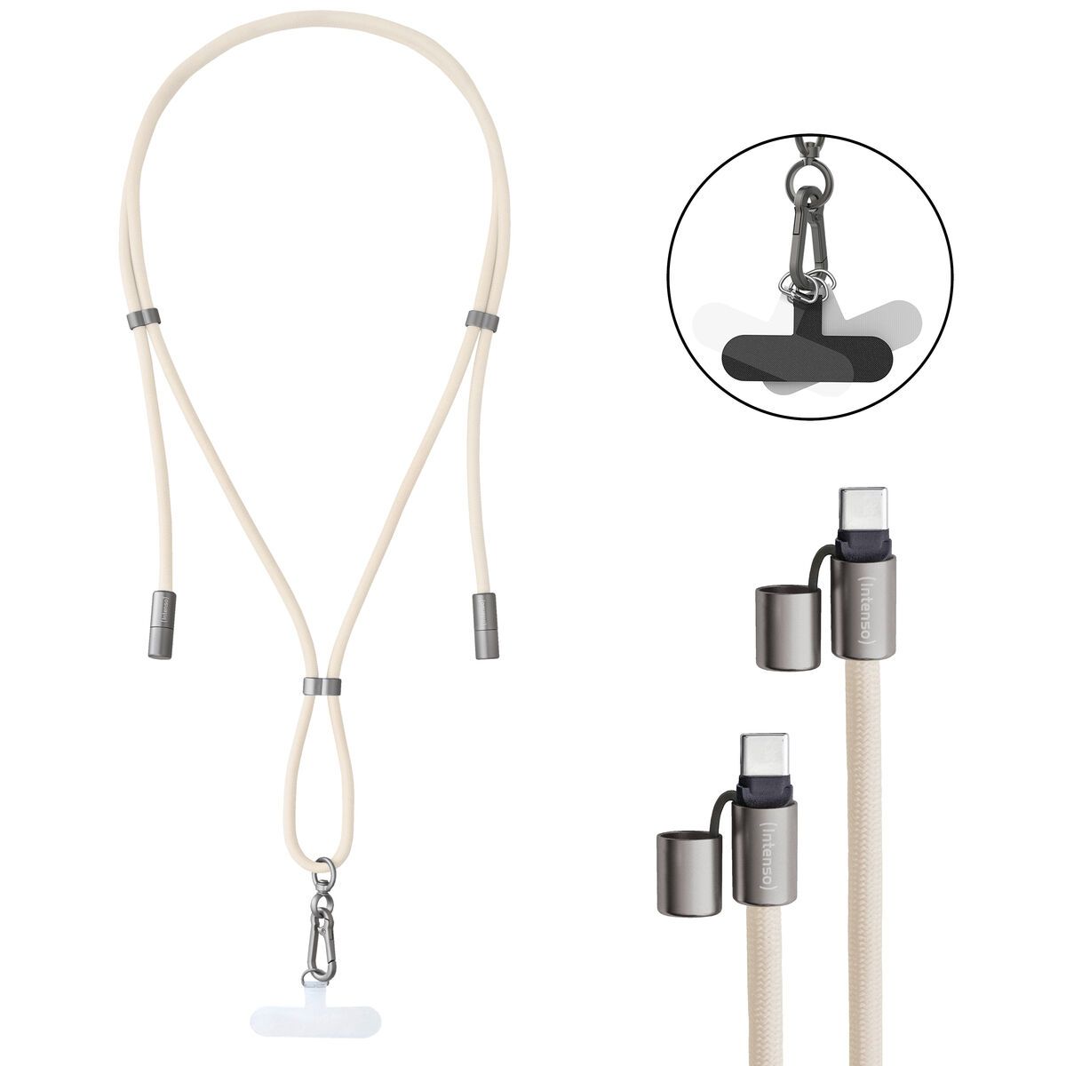 Cable USB-C a USB-C INTENSO 7991001 Beige