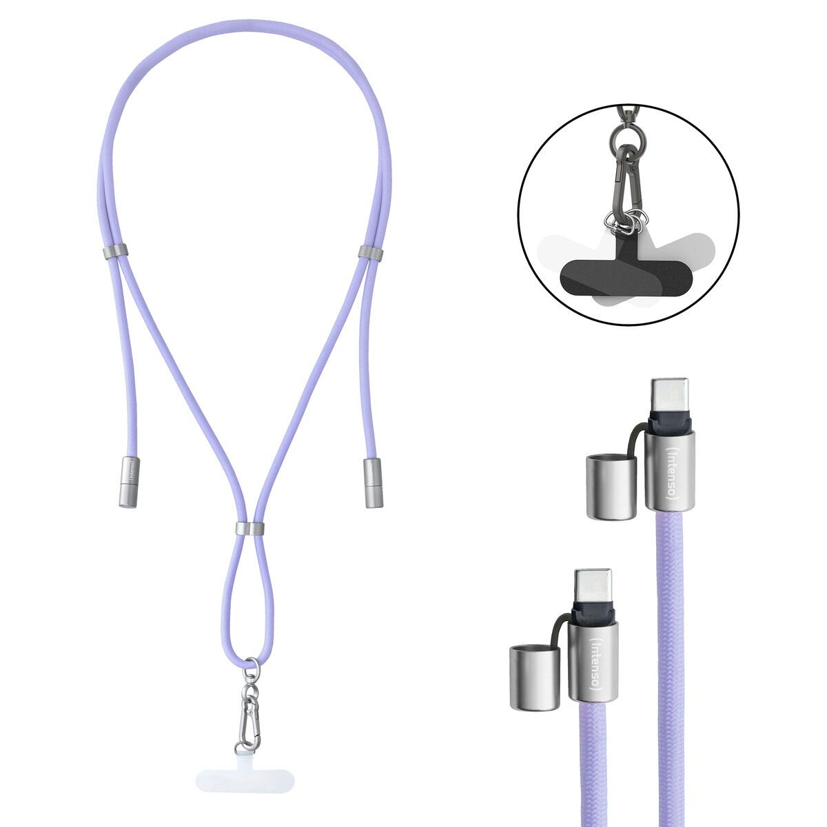 Cable USB-C a USB-C INTENSO 7991003 Morado