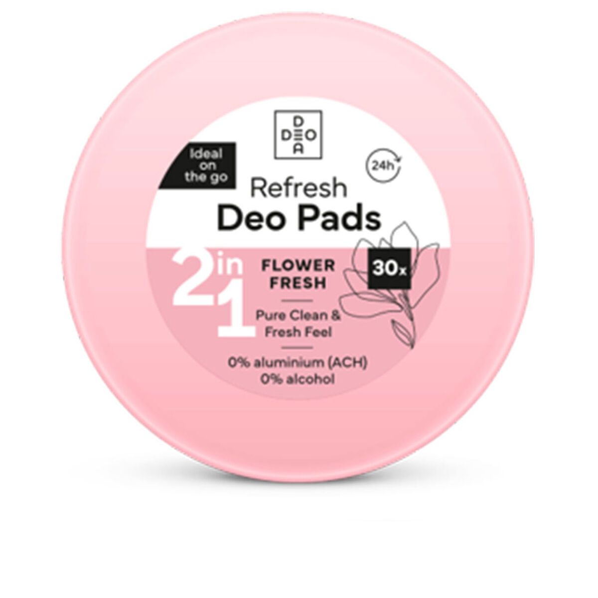 Desodorante Deodea DEO PADS Flower Fresh (30 unidades)