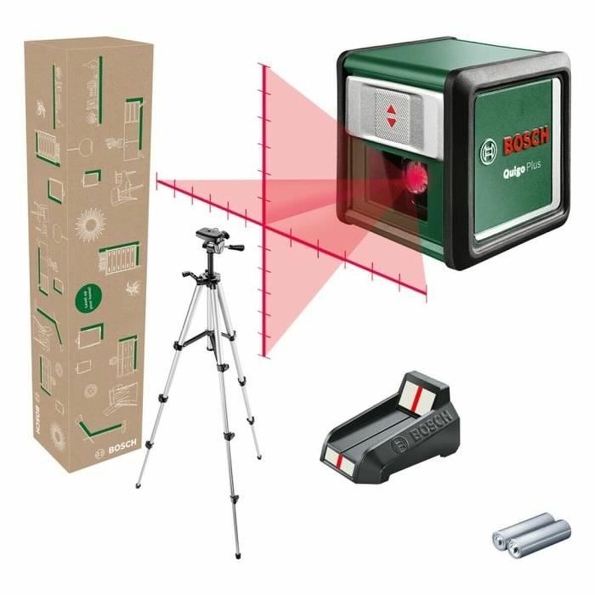 Nivel láser BOSCH Quigo + +/- 0,5mm/m 7-10 M