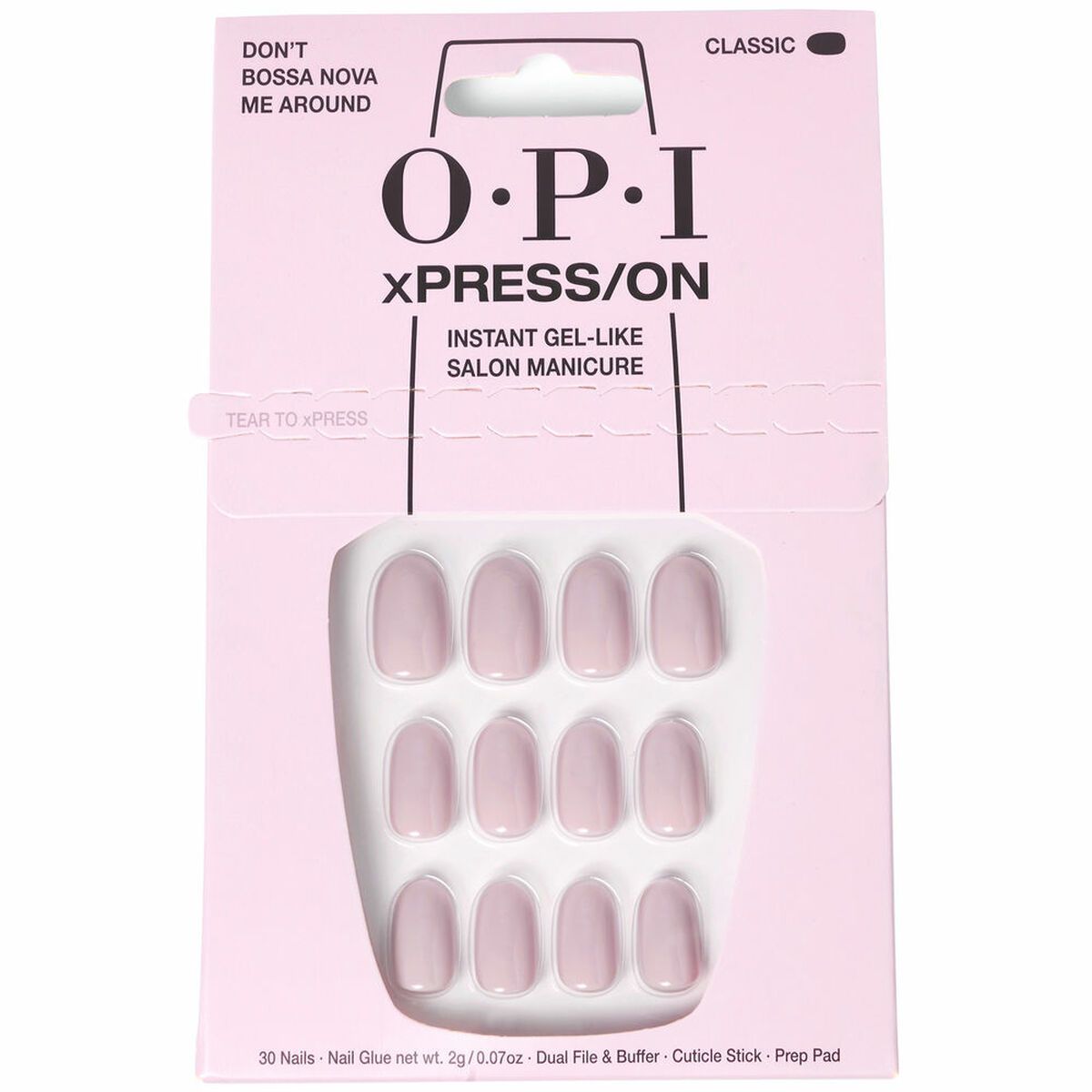 Uñas Postizas Opi OPI xPRESS/ON Don’t Bossa Nova Me Around 30 piezas