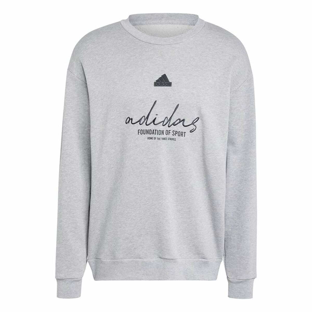 Sudadera sin Capucha Hombre Adidas Brand Love French Terry Gris