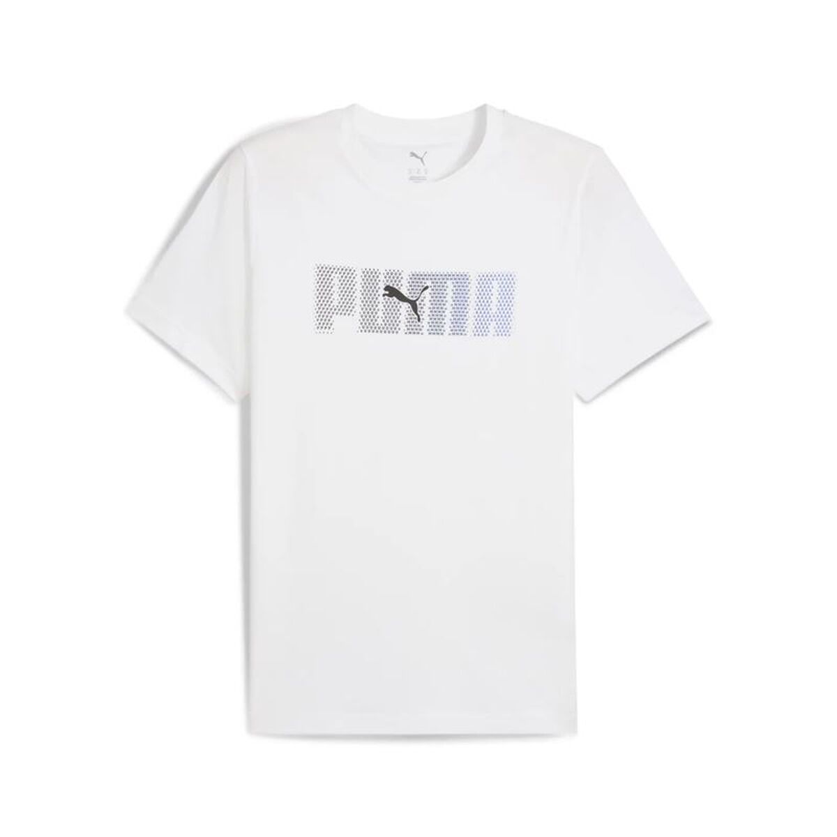 Camiseta de Manga Corta Hombre Puma Essentials Logo Lab Blanco