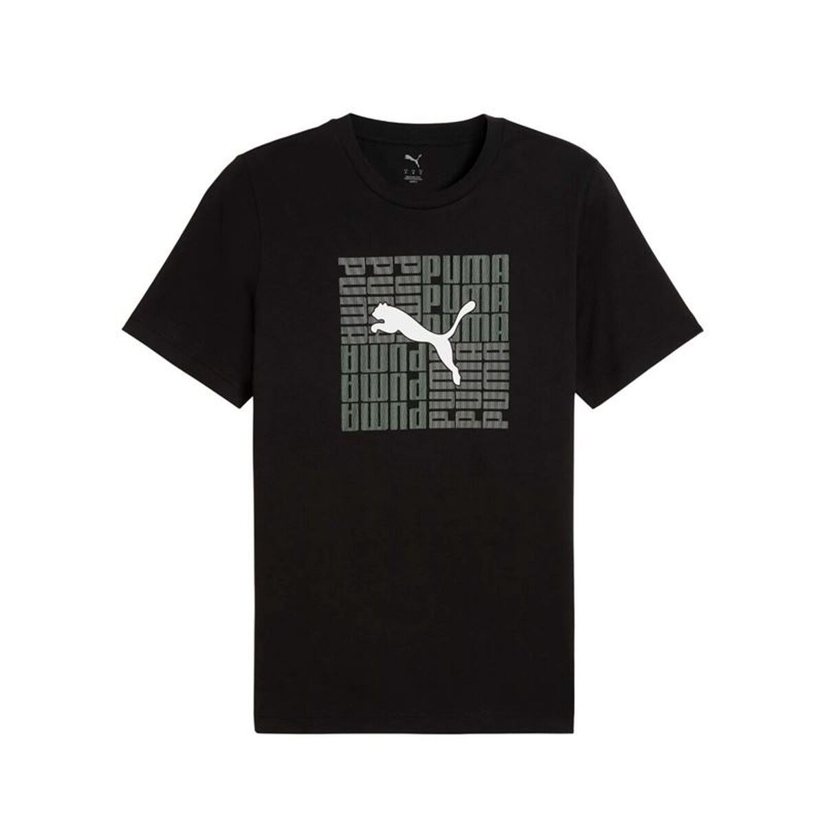 Camiseta de Manga Corta Hombre Puma Graphic Box Negro