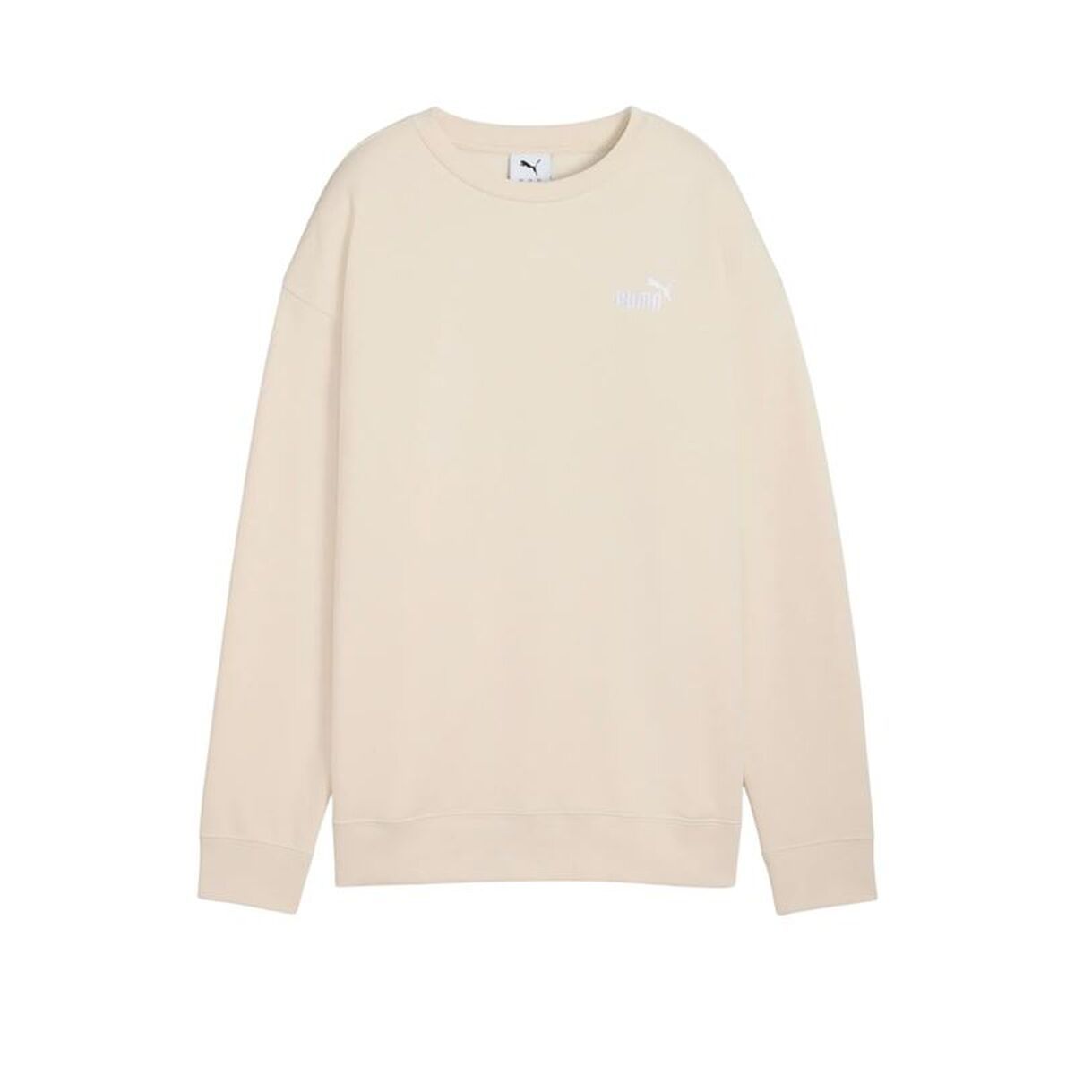 Sudadera sin Capucha Mujer Puma Essentials Small No. 1 Logo Beige