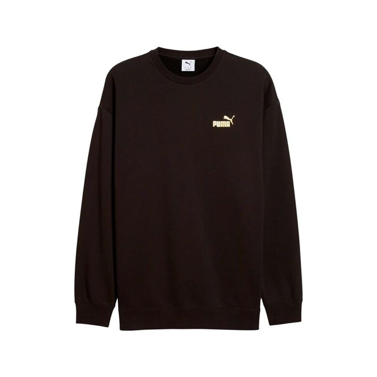 Sudadera sin Capucha Hombre Puma Maximal Metallic Relaxed Negro