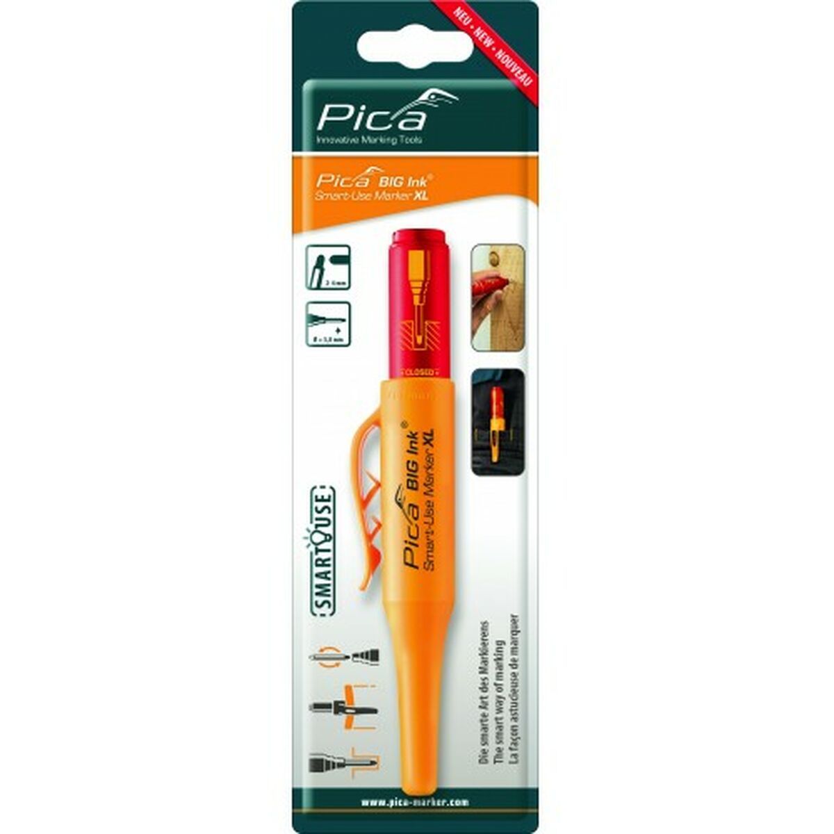 Marcador Pica BIG Ink XL Rojo