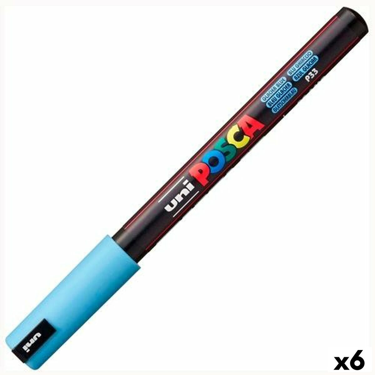 Marcador Fluorescente POSCA PC-1MR Azul (6 Unidades)