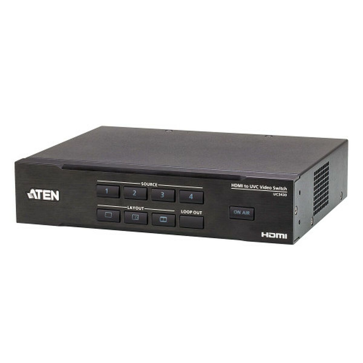 Conmutador HDMI Aten UC3430-AT-G Negro