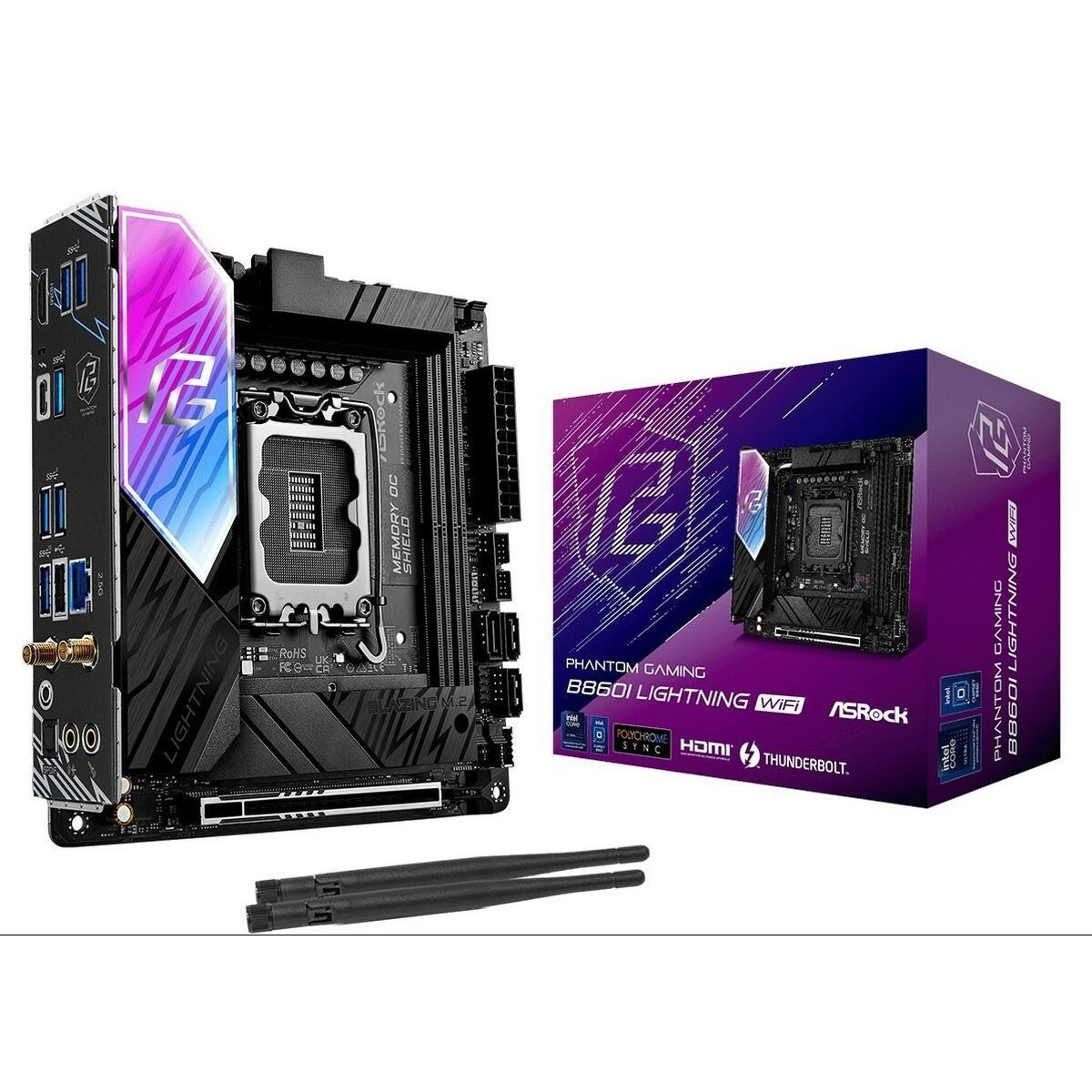 Placa Base ASRock B860I Lightning WiFi Intel B860 LGA 1851