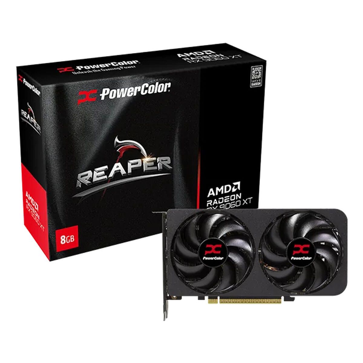 Tarjeta Gráfica Powercolor RX9060XT 8G-A RADEON RX 9060 XT 8 GB GDDR6