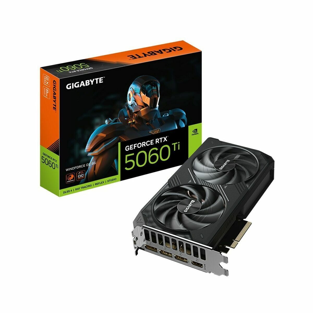 Tarjeta Gráfica Gigabyte GV-N506TWF2OC-8GD geforce rtx 5060 ti 8 GB GDDR6 GDDR7
