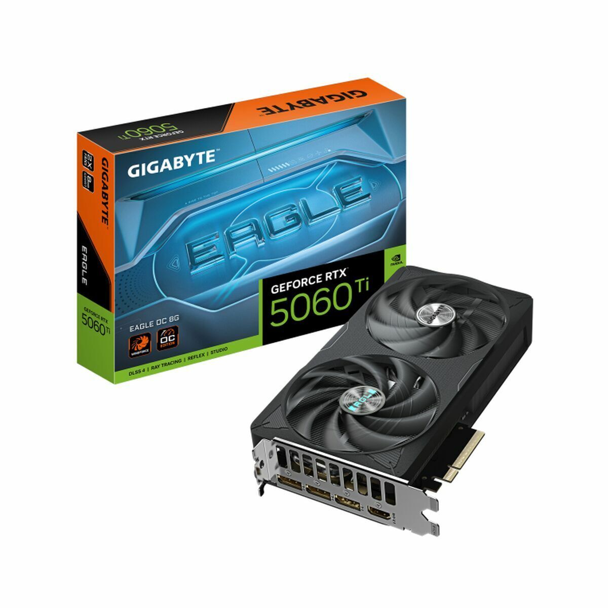 Tarjeta Gráfica Gigabyte GeForce RTX 5060 Ti EAGLE OC 8G geforce rtx 5060 ti 8 GB GDDR6 GDDR7