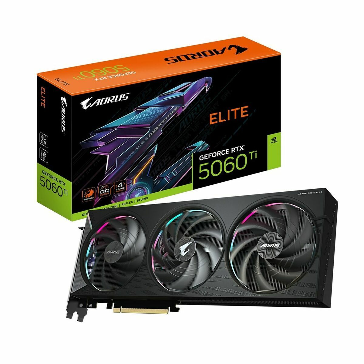 Tarjeta Gráfica Gigabyte GV-N506TAORUS E-16GD 16 GB geforce rtx 5060 ti GDDR6 GDDR7