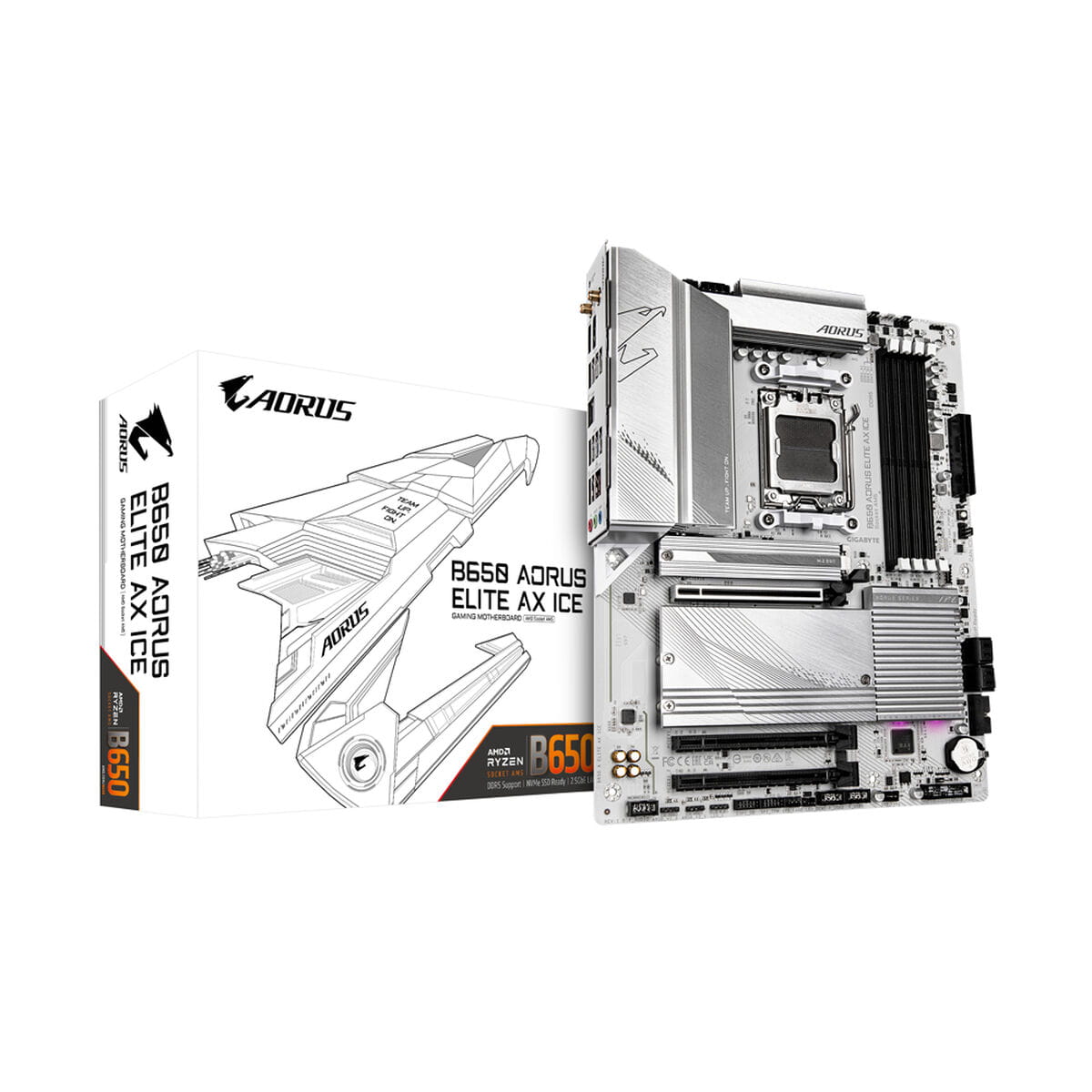Placa Base Gigabyte B650 AORUS ELITE AX ICE AMD B650 AMD AM5