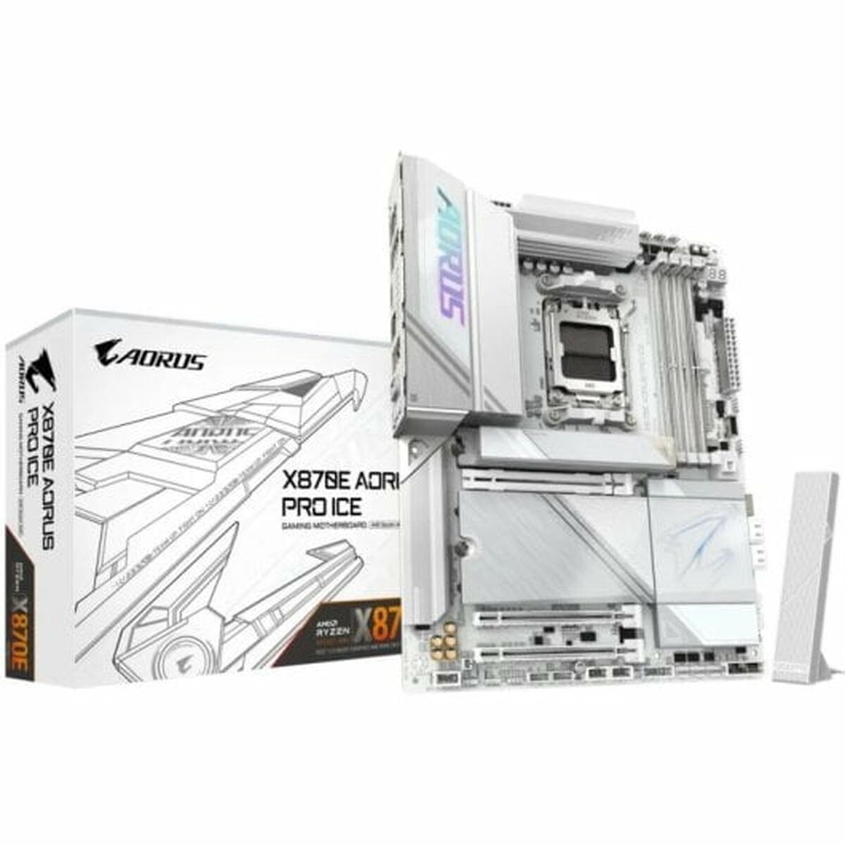 Placa Base Gigabyte X870E AORUS PRO ICE AMD X870E AMD AM5