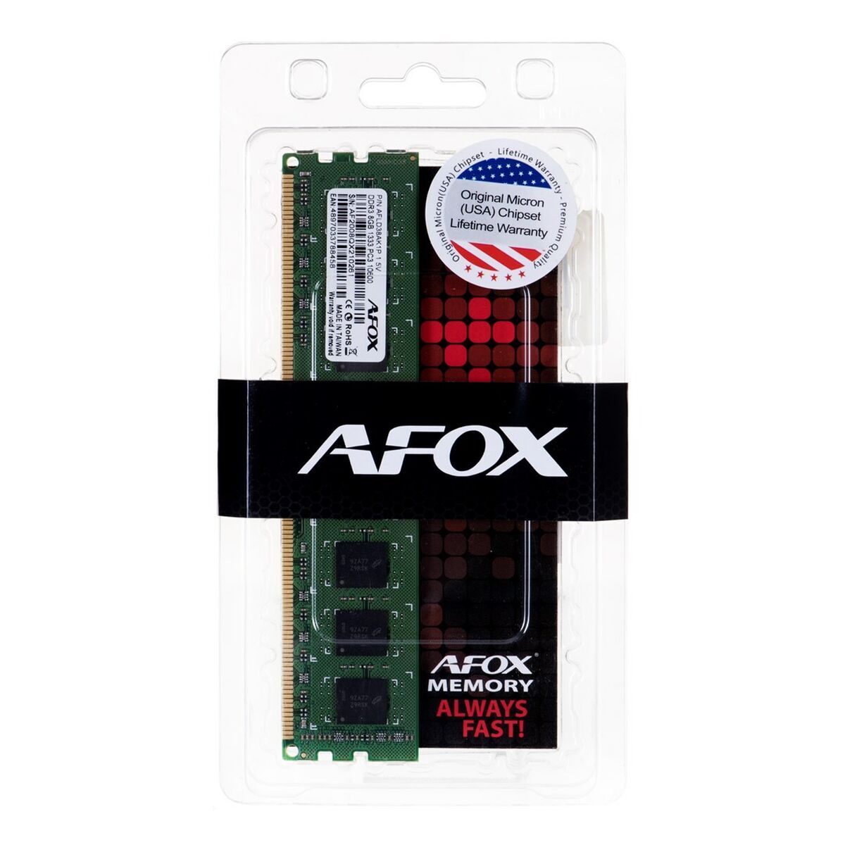 Memoria RAM Afox AFLD38CK1P 8 GB 1866 MHZ CL9