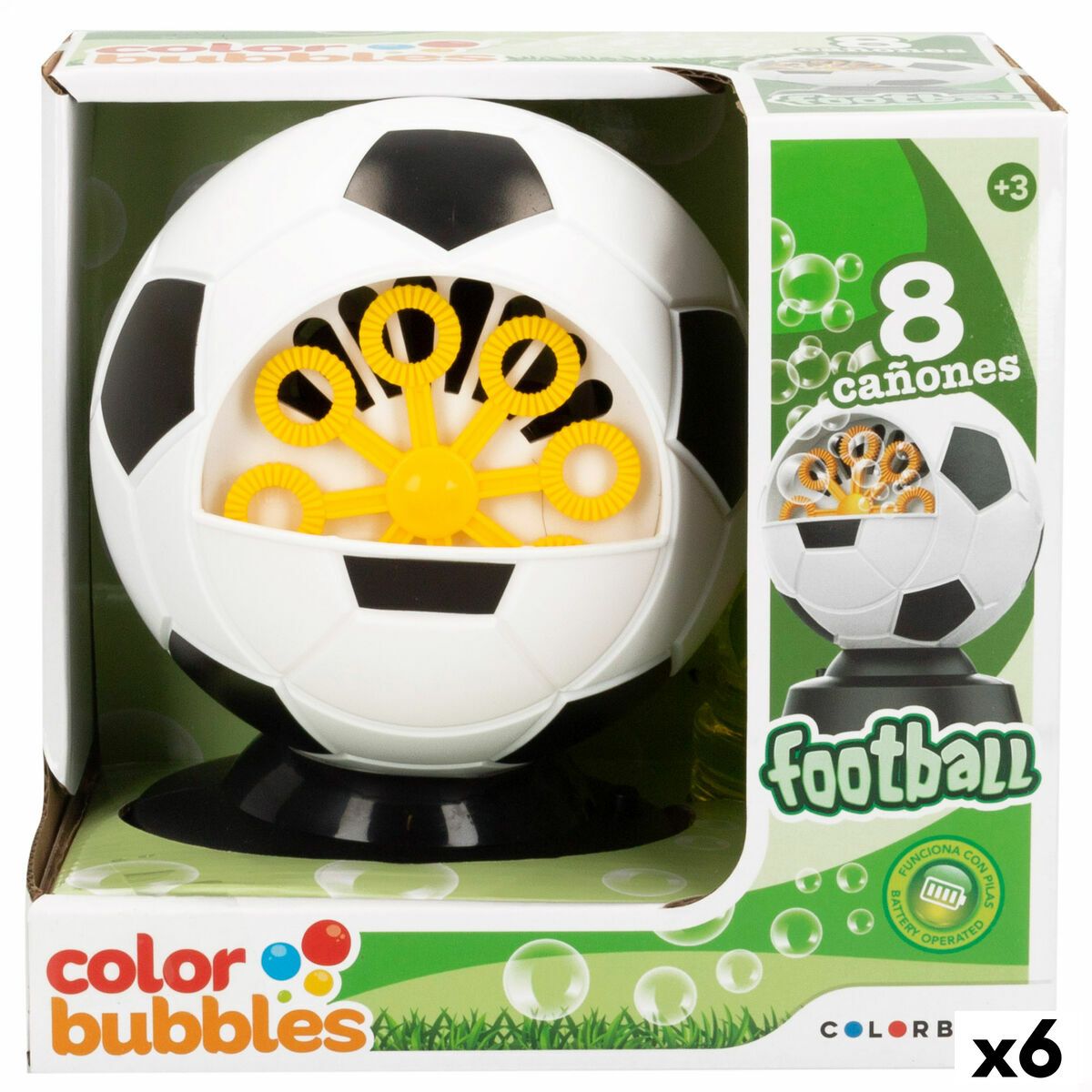 Juego de Pompas de Jabón Colorbaby 11,5 x 15 x 11,5 cm (6 Unidades)
