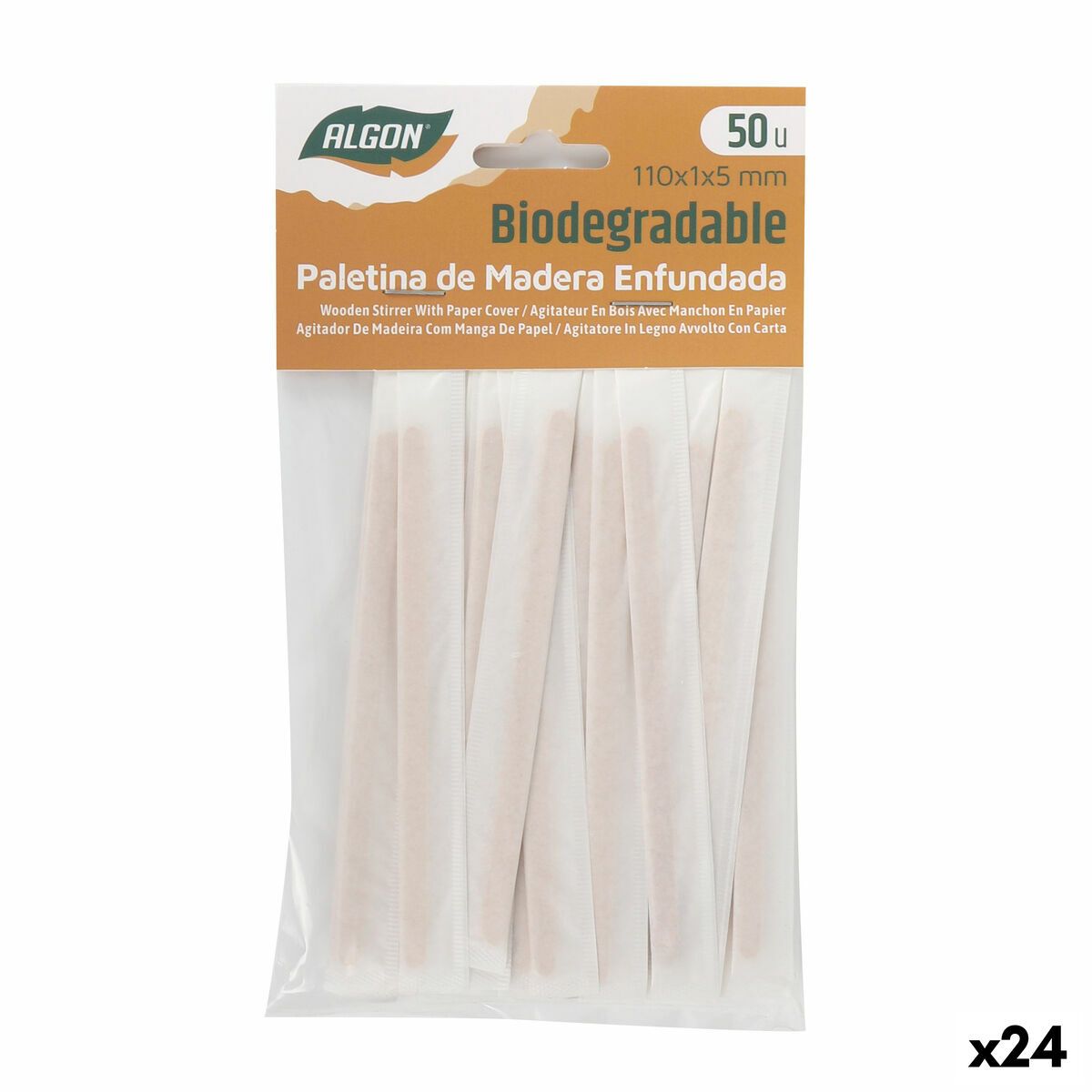 Set de removedores de café Algon 110 x 1 x 5 mm 50 Piezas (24 Unidades)