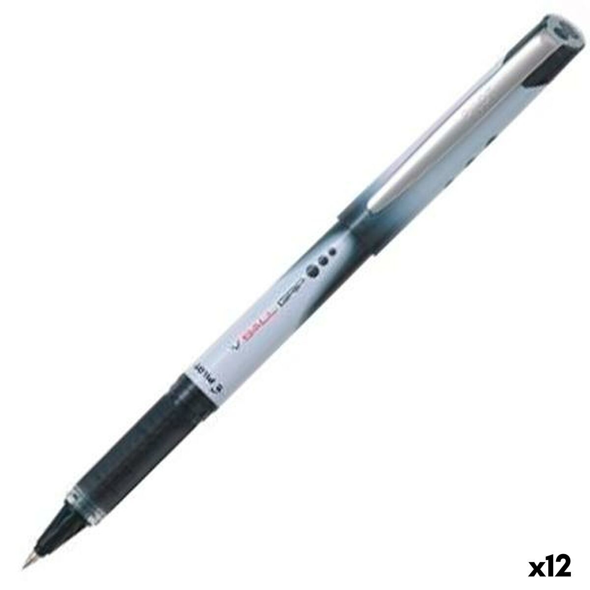 Boligrafo de tinta líquida Pilot V-BALL 7 GRIP Negro 0,7 mm (12 Unidades)