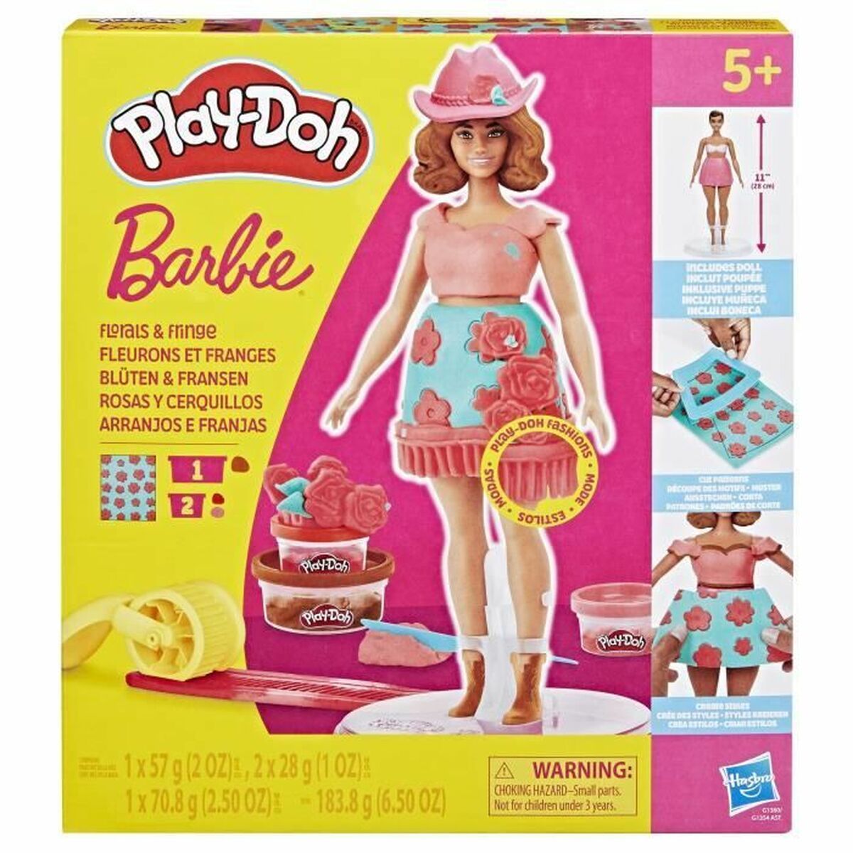 Juego de Plastilina Play-Doh Florals & Fringe Multicolor
