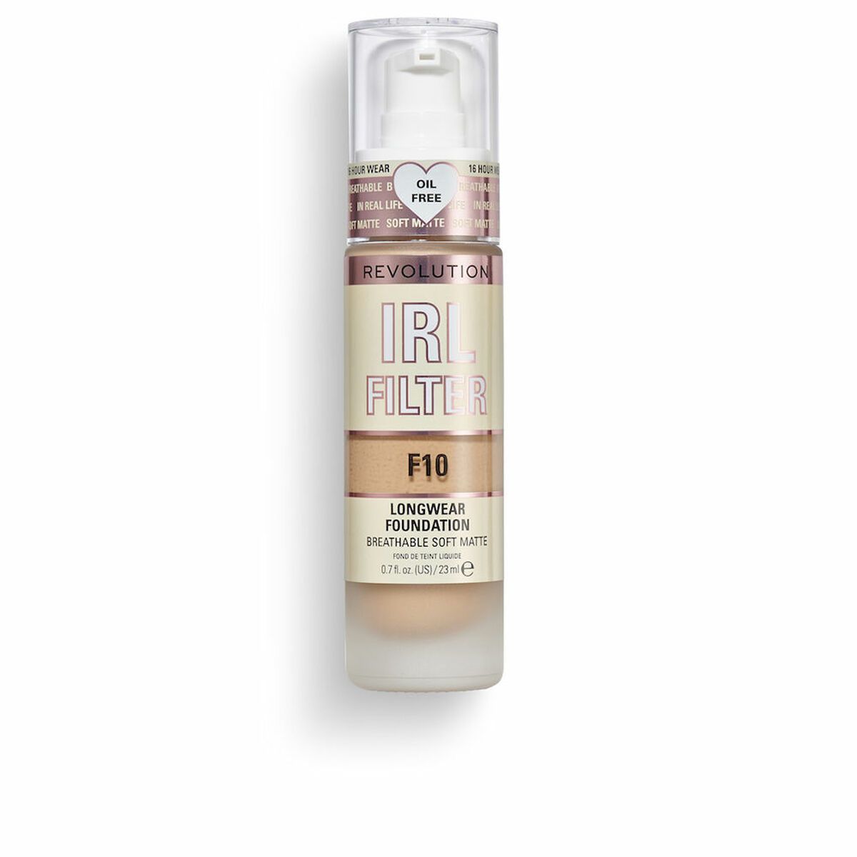 Base de Maquillaje Fluida Revolution Make Up Irl Filter F10 23 ml