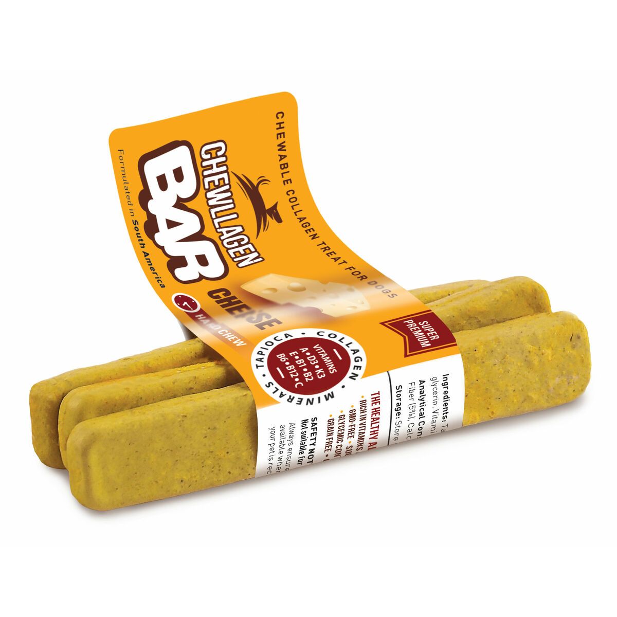 Snack para Perros Chewllagen Queso 72 Piezas