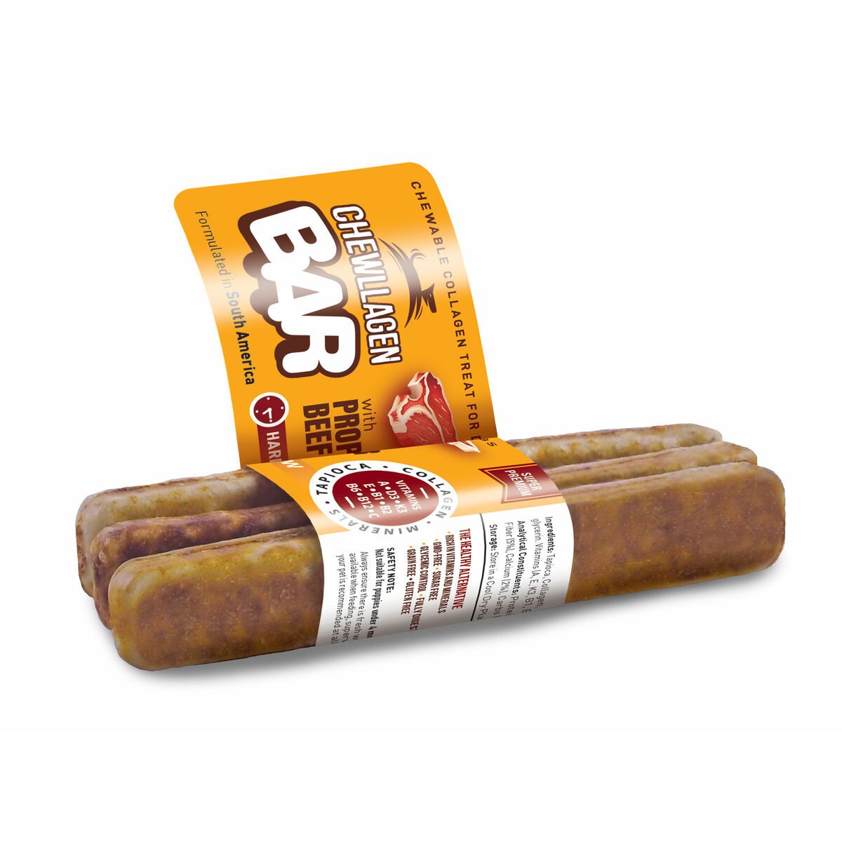 Snack para Perros Chewllagen Ternera 72 Piezas