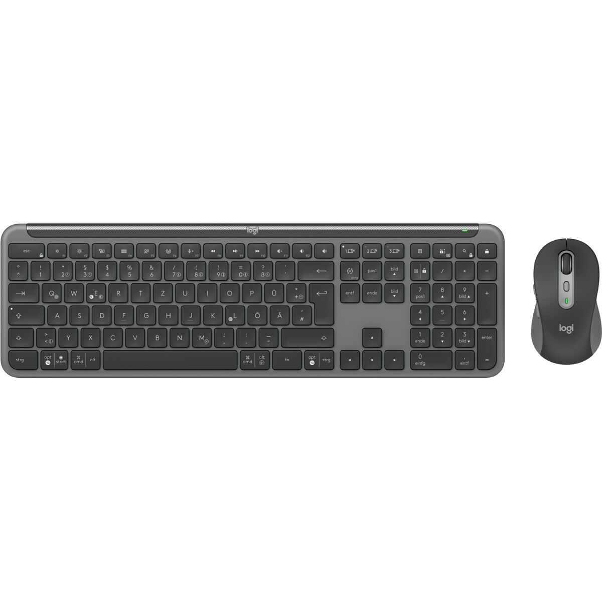 Teclado y Ratón Logitech 920-012504 Grafito Alemán QWERTZ